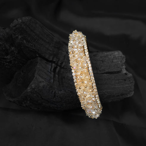 White Moti Bangles